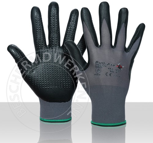 Bullflex Nitrile Microfoam werkhandschoenen