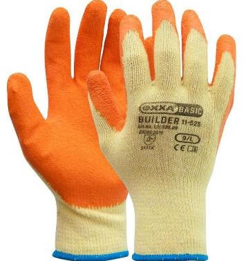 OXXA Builder 11-525 handschoen - oranje/geel - 8/m