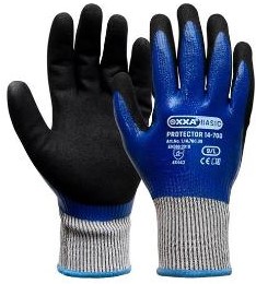 OXXA Protector 14-700 handschoen - zwart/blauw - 9/l