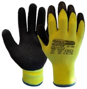 OXXA Winter 47-195 handschoen - zwart/geel - 9/l