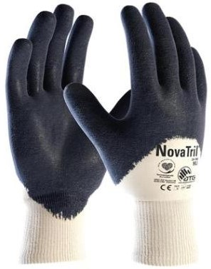 ATG Novatril 24-185 3/4 DIP handschoen - blauw/wit - 8