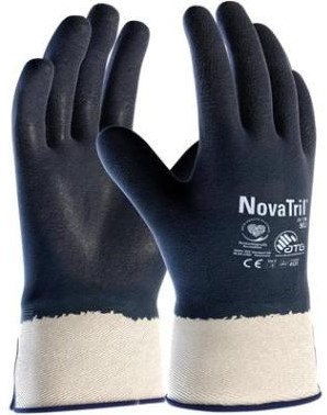 ATG Novatril 24-196 Full DIP handschoen - blauw/wit - 10