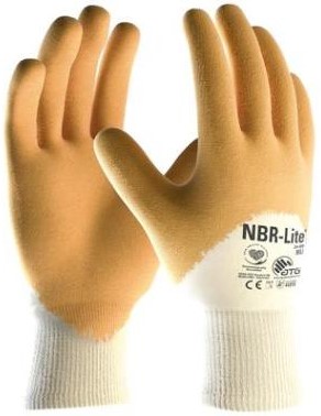 ATG NBR Lite 24-985 3/4 DIP handschoen - geel-wit - 7