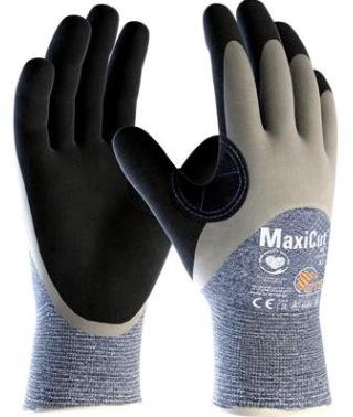 ATG Maxichem Cut 76-833 handschoen - zwart/grijs - 9
