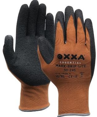 OXXA Maxx-Grip-Lite 50-245 handschoen - zwart/bruin - 11/xxl
