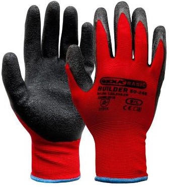 OXXA Builder 50-246 handschoen - zwart/rood - 10/xl