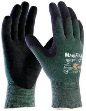 ATG Maxiflex Cut with AD-APT 42-8743 handschoen - zwart/groen - 7