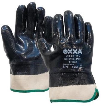 OXXA Nitrile-Pro 51-082 handschoen - blauw/wit - 8/m