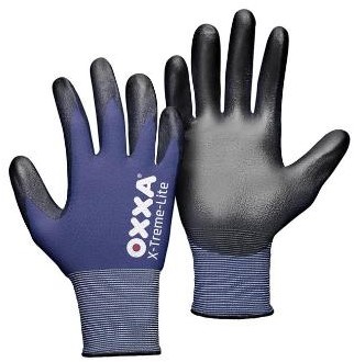 OXXA X-Treme-Lite 51-100 handschoen - zwart/blauw - 9/l