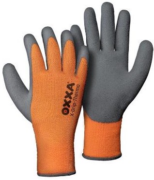 OXXA X-Grip-Thermo 51-850 handschoen - grijs/oranje - 9/l