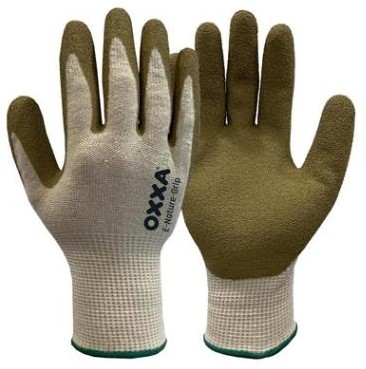 OXXA E-Nature-Grip 52-000 handschoen - grijs/groen - 8/m