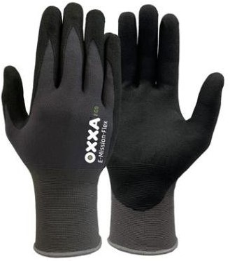 OXXA E-Mission-Flex 52-200 handschoen - zwart/grijs - 10/xl