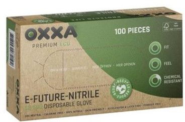 OXXA® E-Future-Nitrile 52-500 handschoen - groen - 8/m