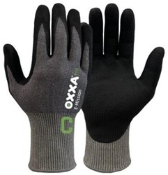 Vgo... Snijbestendige werkhandschoenen, anti-vibratie-werkhandschoenen voor kettingzaag, politie, mechanisch, bouw, hittebestendig, regenbestendig, slijtvast, EN388 C, ANSI A5 (XL, 1 paar, BLG
