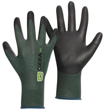 OXXA® E-Green-Touch Cut D 52-730 handschoen - zwart/peper & zout - 11/xxl