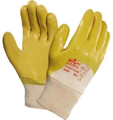 Ansell Nitrotough N230Y handschoen - geel/wit - 10