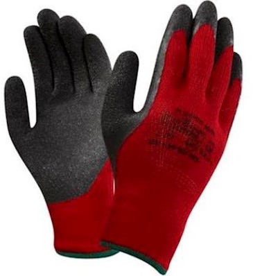 Ansell K2000BR handschoen - zwart/rood - 8