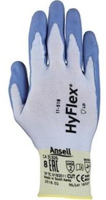 Ansell HyFlex 11-518 handschoen - blauw - 7