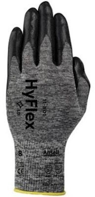 Ansell HyFlex 11-801 handschoen - zwart/grijs - 11