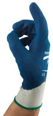 Ansell HyFlex 11-919 handschoen - blauw/wit - 9