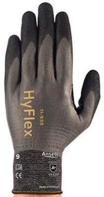 Ansell HyFlex 11-939 handschoen - grijs/zwart - 10