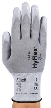 Ansell HyFlex 11-754 handschoen - grijs - 9