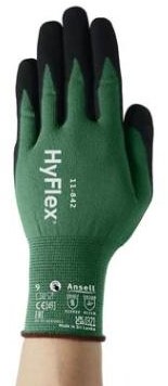 Ansell HyFlex 11-842 handschoen - groen/zwart - 10