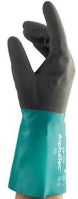 Ansell AlphaTec 58-270 handschoen - antraciet/groen - 11