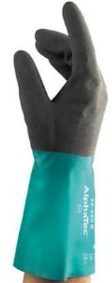 Ansell AlphaTec 58-530B handschoen - antraciet/groen - 10