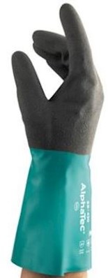 Ansell AlphaTec 58-430 handschoen - antraciet/groen - 7