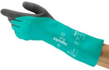 Ansell AlphaTec 58-735 handschoen - blauw/antraciet - 11