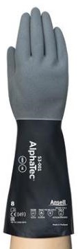 Ansell AlphaTec 53-001 handschoen - zwart/grijs - 11