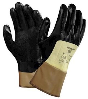 Ansell ActivArmr 28-329 handschoen - zwart/geel - 9
