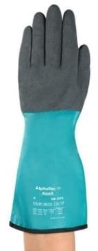 Ansell AlphaTec 58-201 handschoen - antraciet/groen - 9
