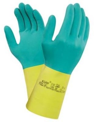 Ansell AlphaTec 87-900 handschoen - groen/geel - 7½