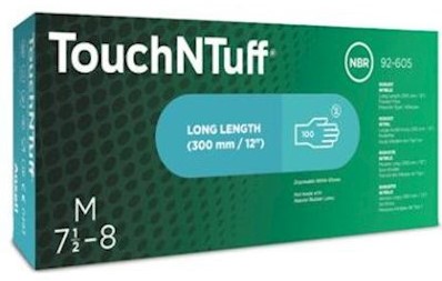 Ansell TouchNTuff 92-605 handschoen - groen - 7½-8