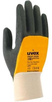 uvex profi ergo XG20 handschoen - zwart/oranje - 10