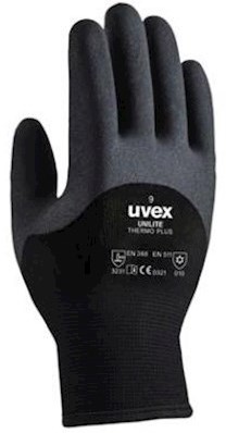 uvex unilite thermo plus handschoen - zwart - 9
