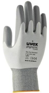 uvex phynomic foam handschoen - grijs/wit - 11