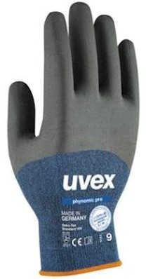 uvex phynomic pro handschoen - grijs/blauw - 10