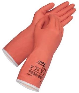 uvex u-chem 3500 handschoen - oranje - 9