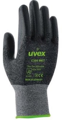 uvex C300 wet handschoen - antraciet - 9