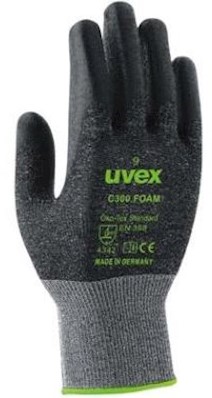 uvex C300 foam handschoen - antraciet - 7
