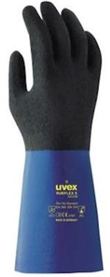 uvex rubiflex S XG35B handschoen - zwart/blauw - 10
