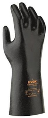 uvex rubiflex ESD handschoen - zwart - 8