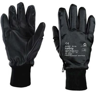 KCL IceGrip 691 handschoen - zwart/blauw - 10