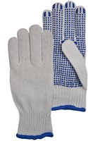 PSP 20-300 Rondgebreide Poly / Katoen Handschoen Met PVC Nopjes