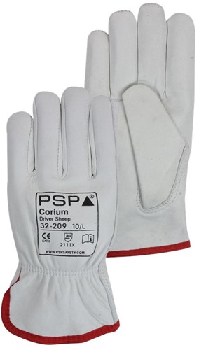 PSP 32-209 Nappaleren Driver Werkhandschoen - naturel - 11/xxl