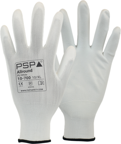 PSP 10-700 Allround PU Werkhandschoen - wit - 10/xl