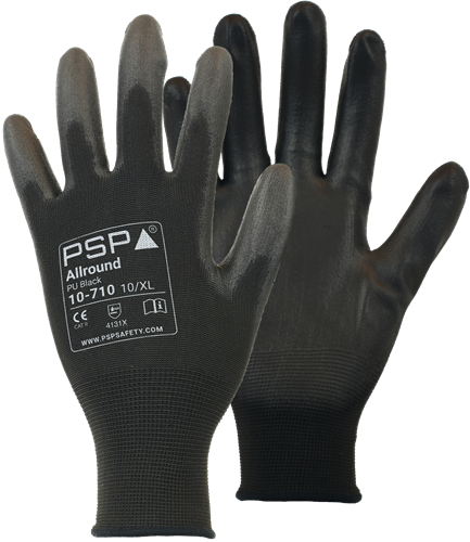 PSP 10-710 Allround PU Werkhandschoen - zwart - 9/l